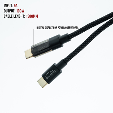 Image of Product Kolleenal Data Cable with Digital Display 100W